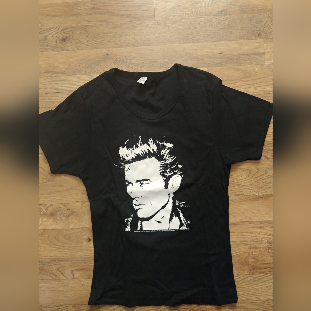 James Dean Fitted Tee Black Size XL